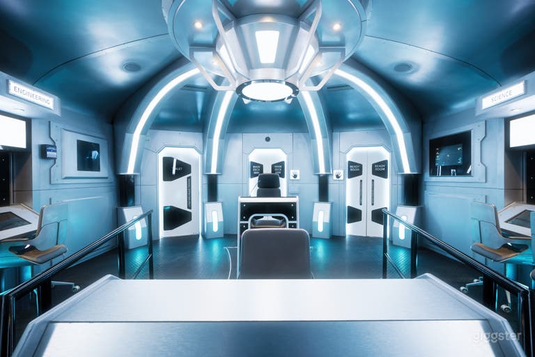  Décors uniques de passerelle de vaisseau spatial et bar à thème science-fiction 