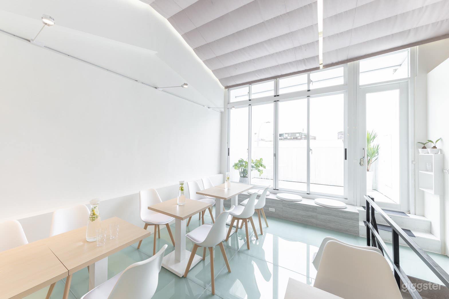 Cafe with White Interior Photo 2