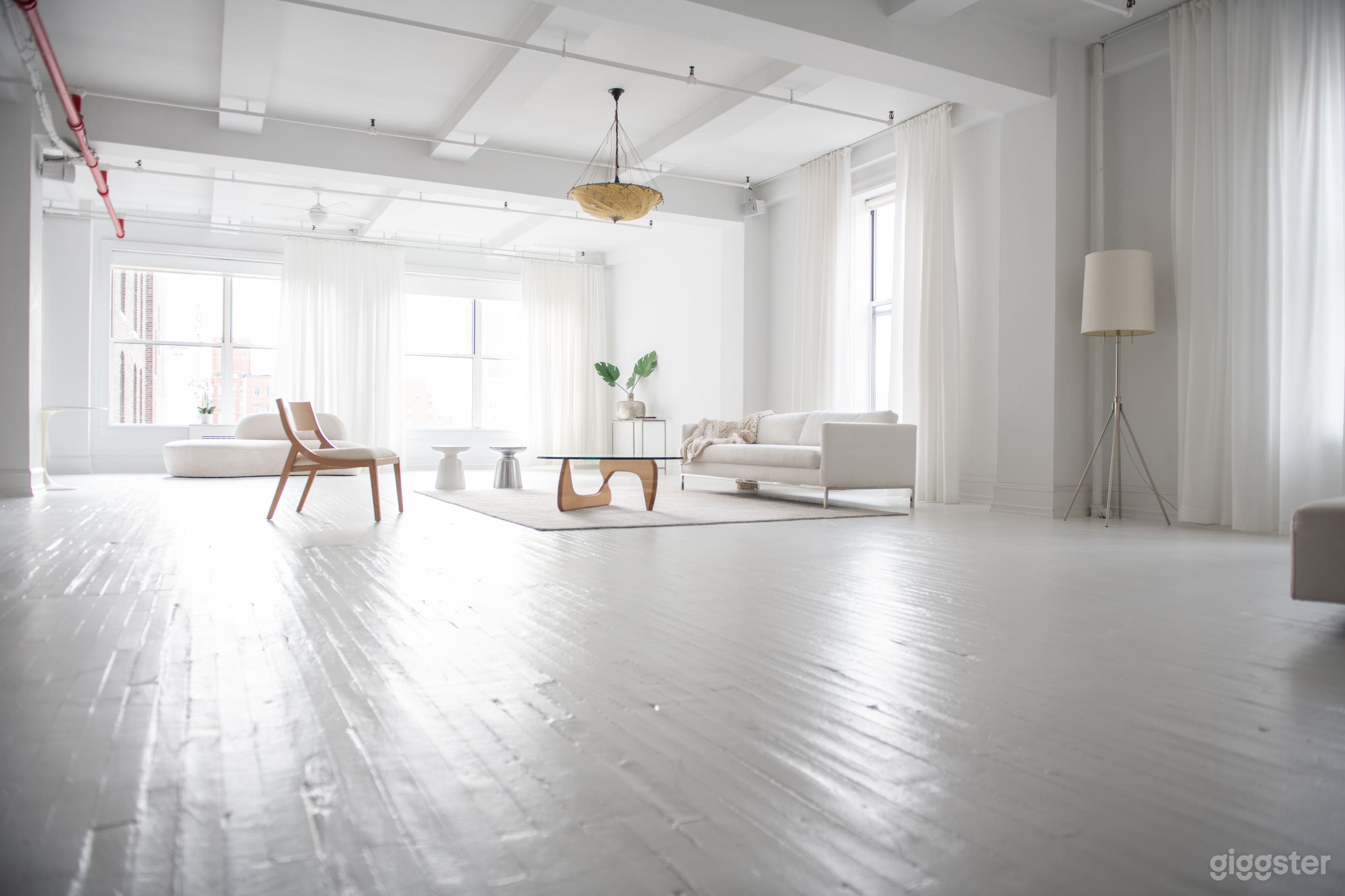 View to the southern windows.