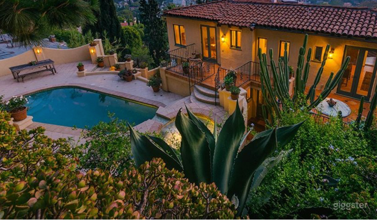  Storybook Hollywood Hills Mediterranean Villa 