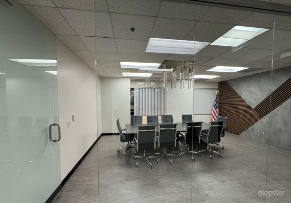 Beautiful Conference Hall with Elegant Glass Doors Photo 3