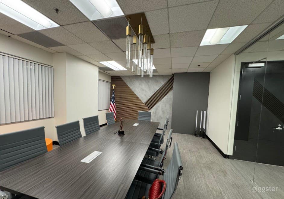 Beautiful Conference Hall with Elegant Glass Doors Photo 2