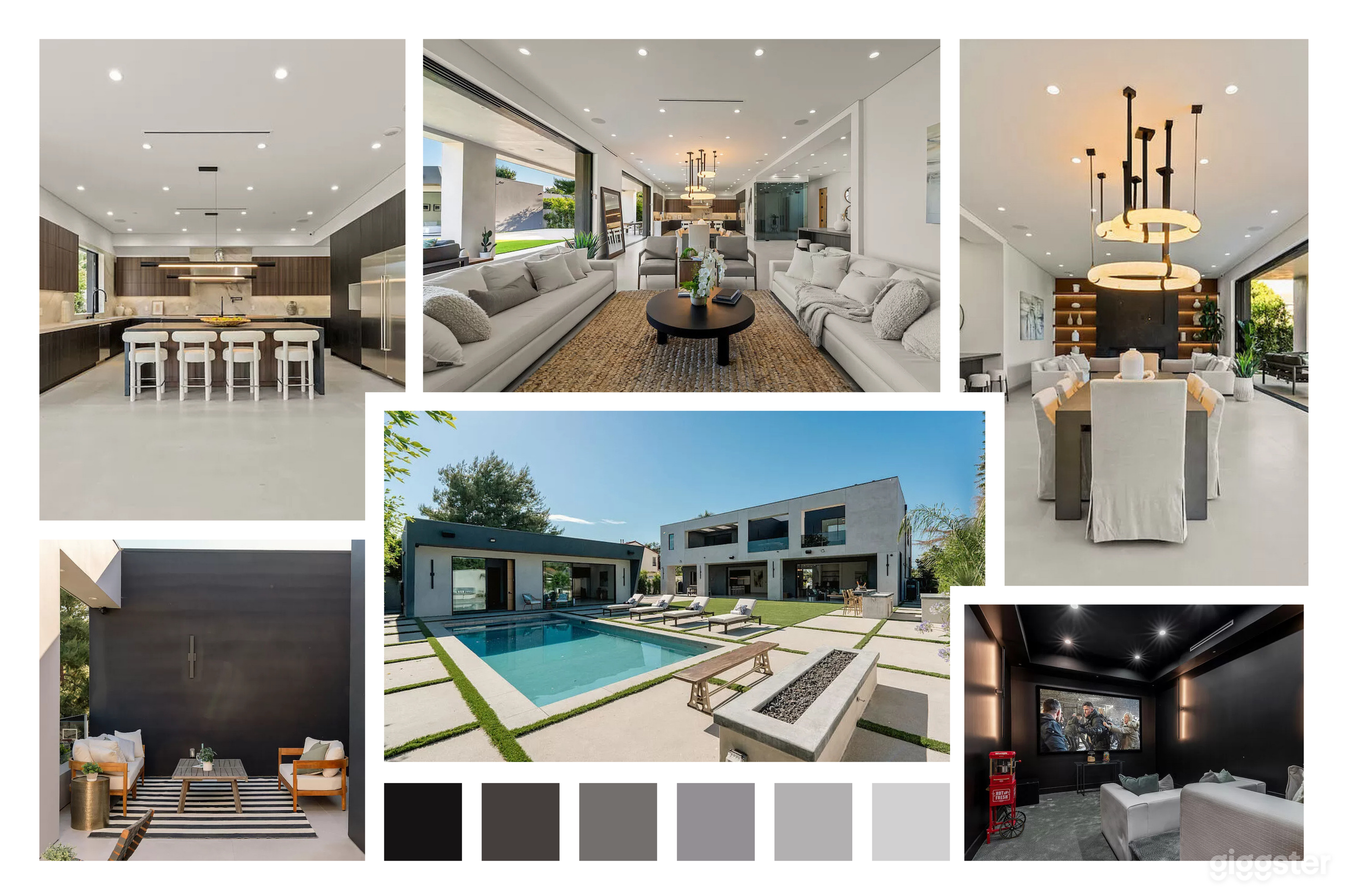 SCULPTED MODERN ESTATE WITH POOL &amp; SKYLIGHTS Photo 1