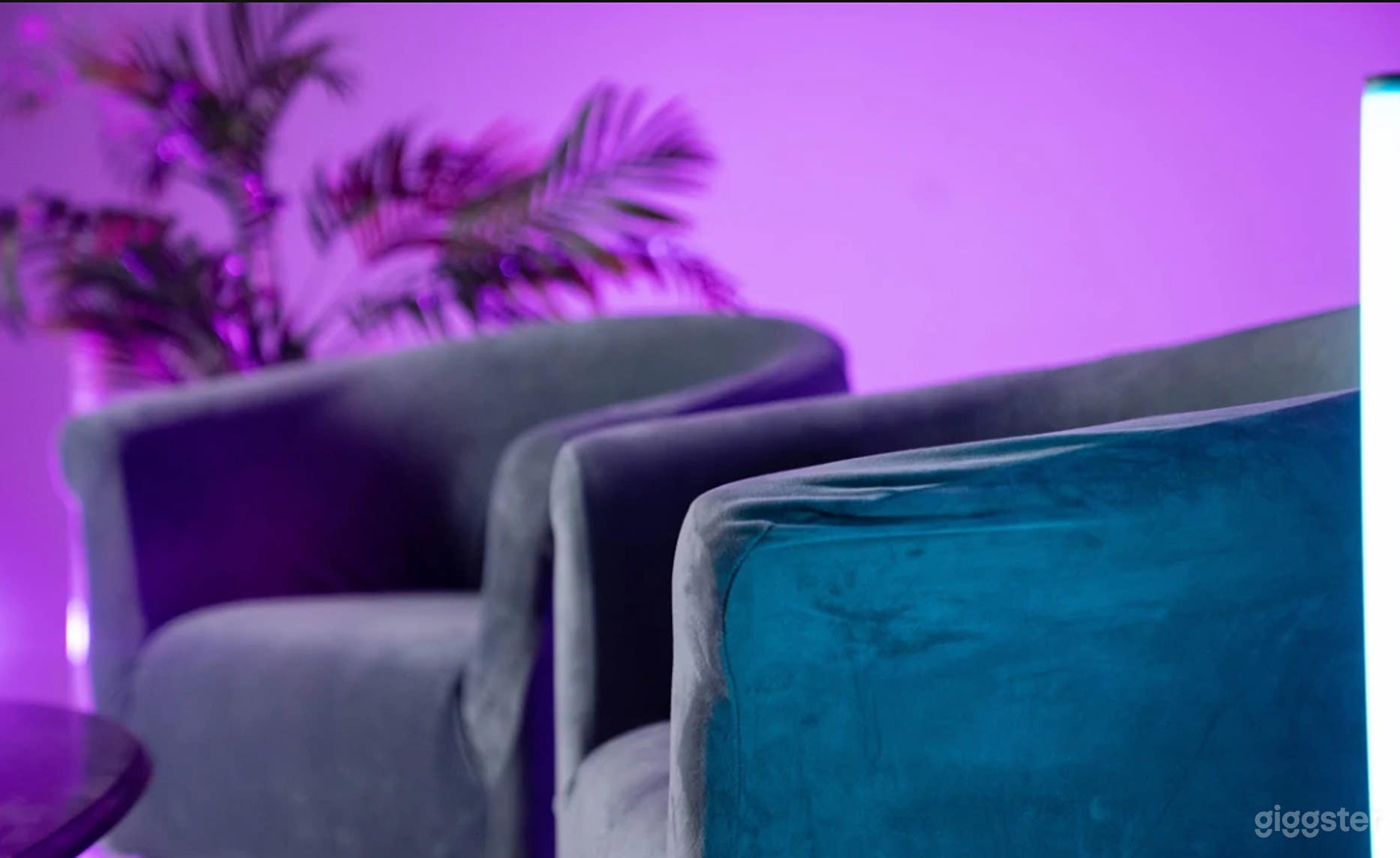 Podcast set up in Cyc wall set Photo 4