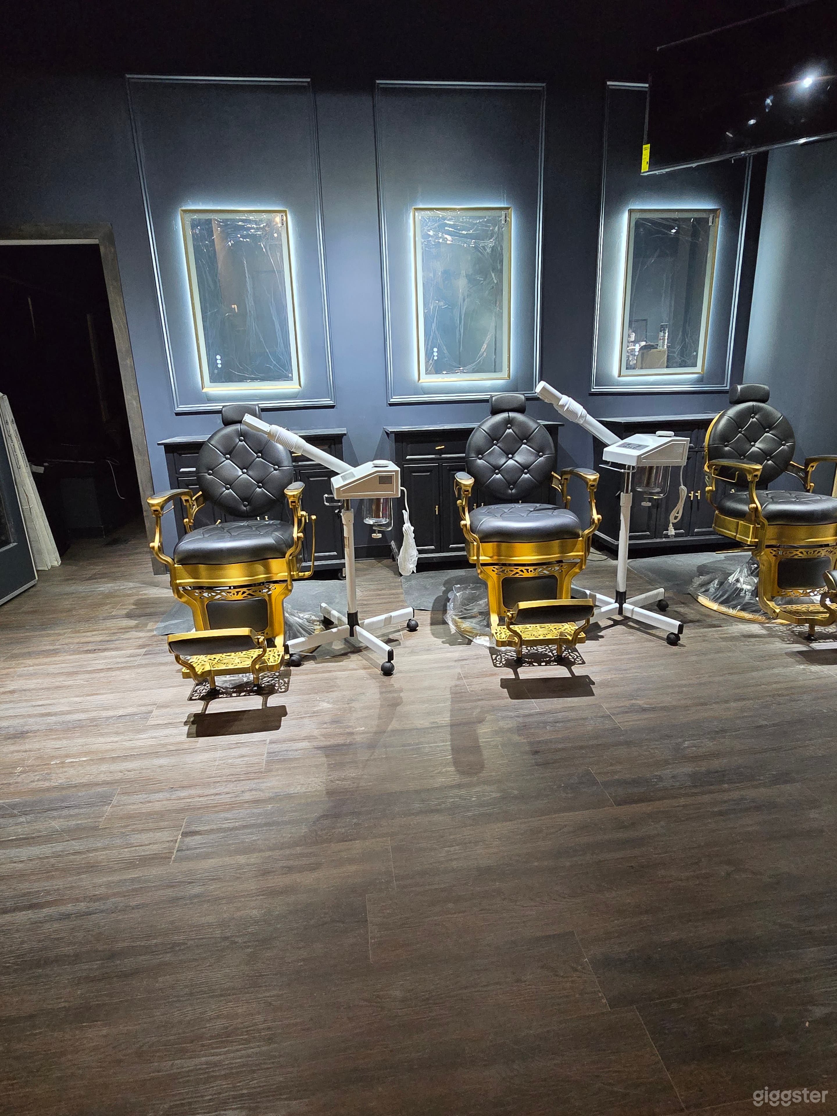 Film-Ready KC Barber Lounge with Luxe Urban Edge Photo 3