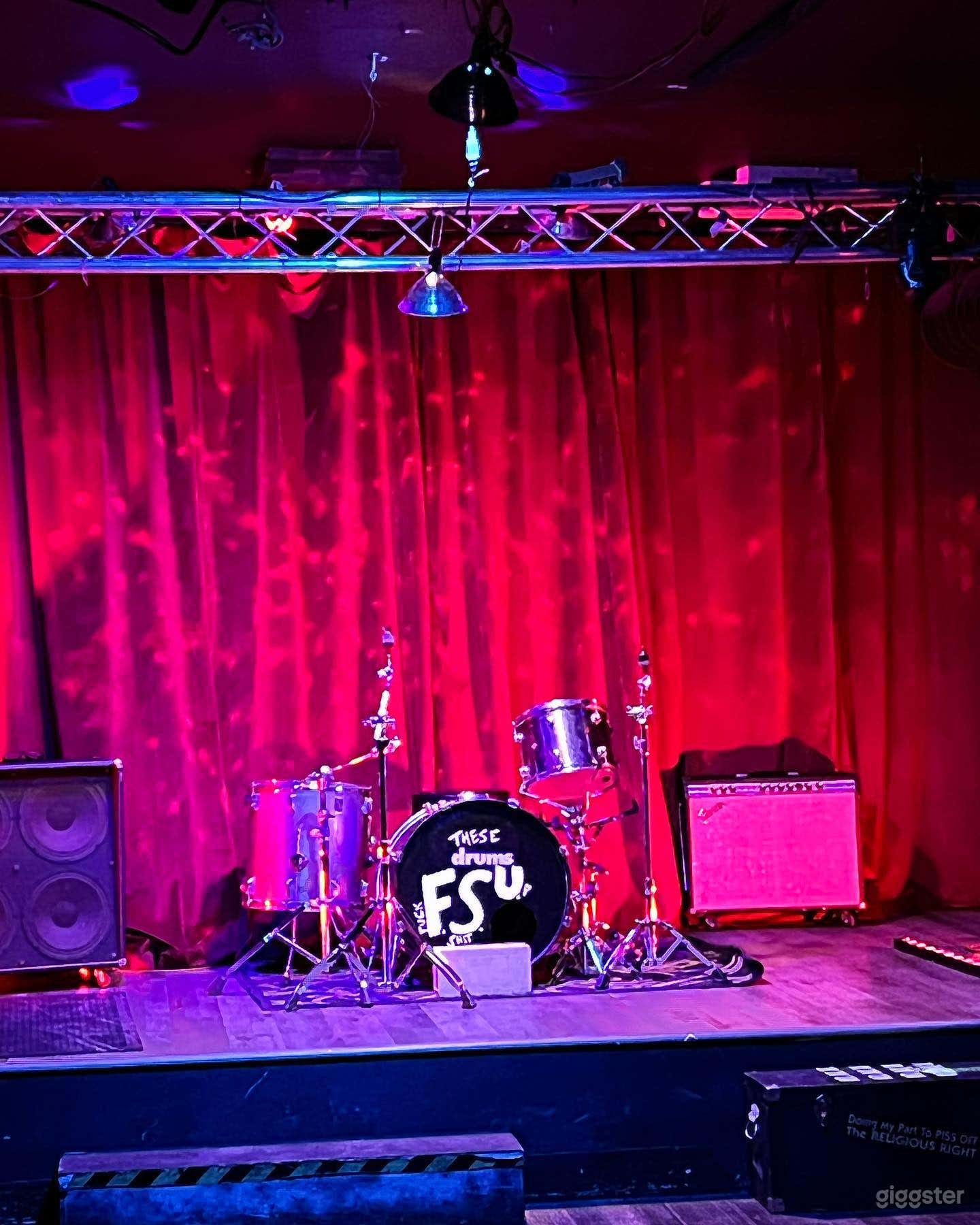 Vibrant Event Space with Neon Lights Photo 2