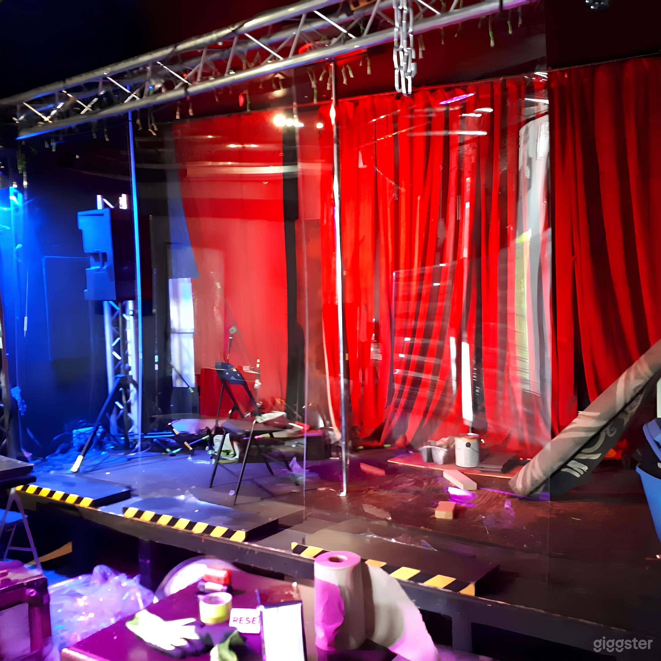 Vibrant Event Space with Neon Lights Photo 3