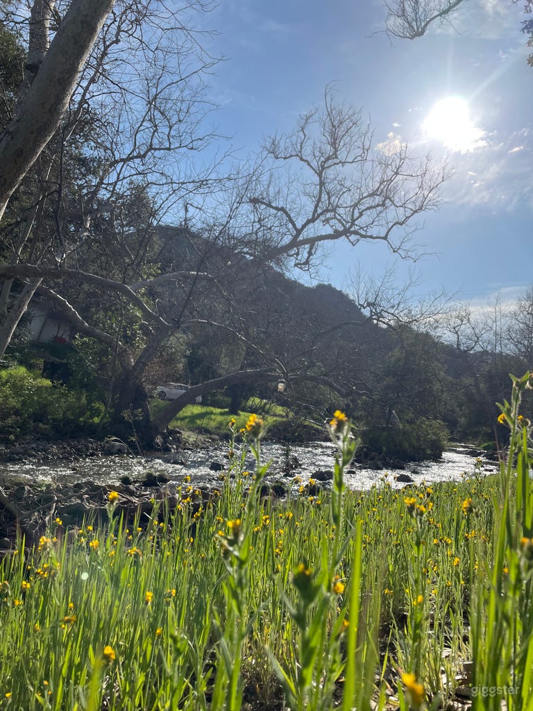 Seasonal creek in Spring/Summer/Winter months 