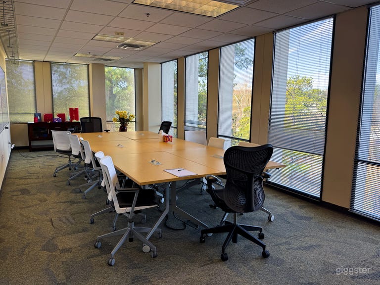  Bright Conference & Meeting Room with Large Table 