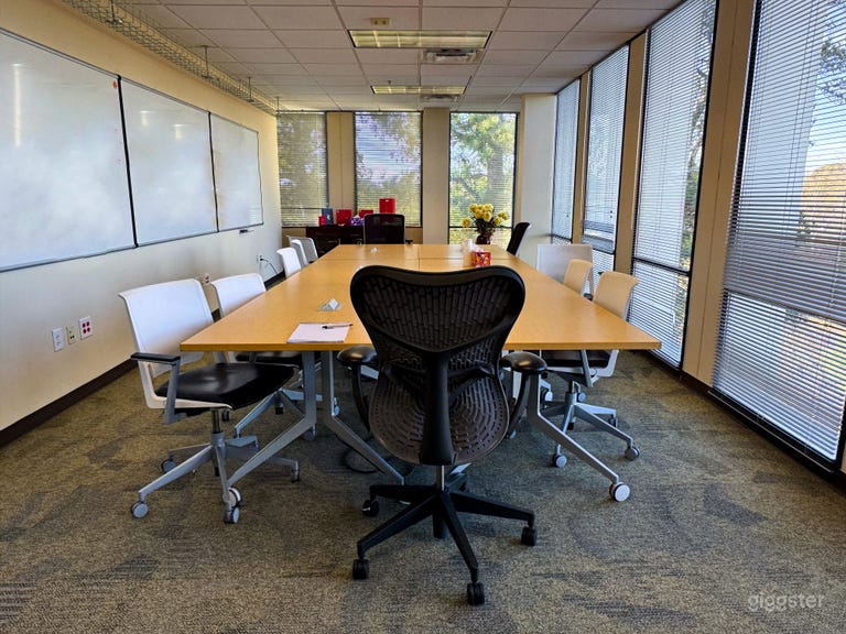  Bright Conference & Meeting Room with Large Table 