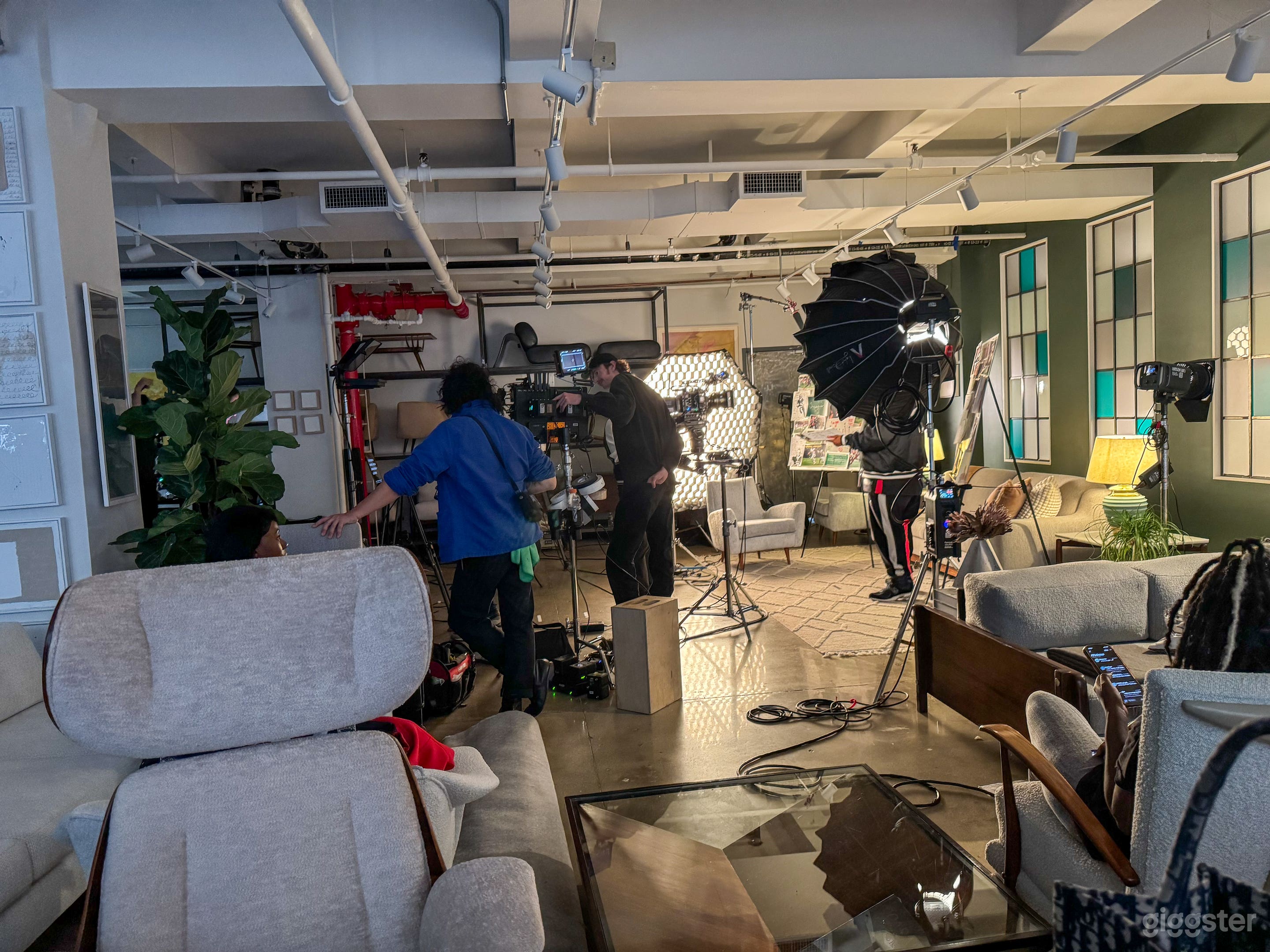 Filming in progress at Found Collectibles