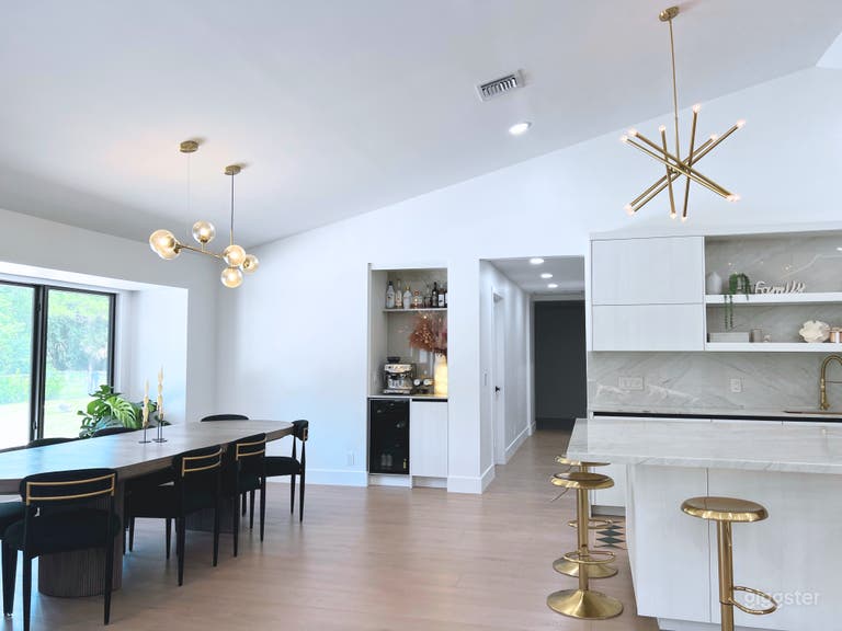  Dining area and kitchen area.  