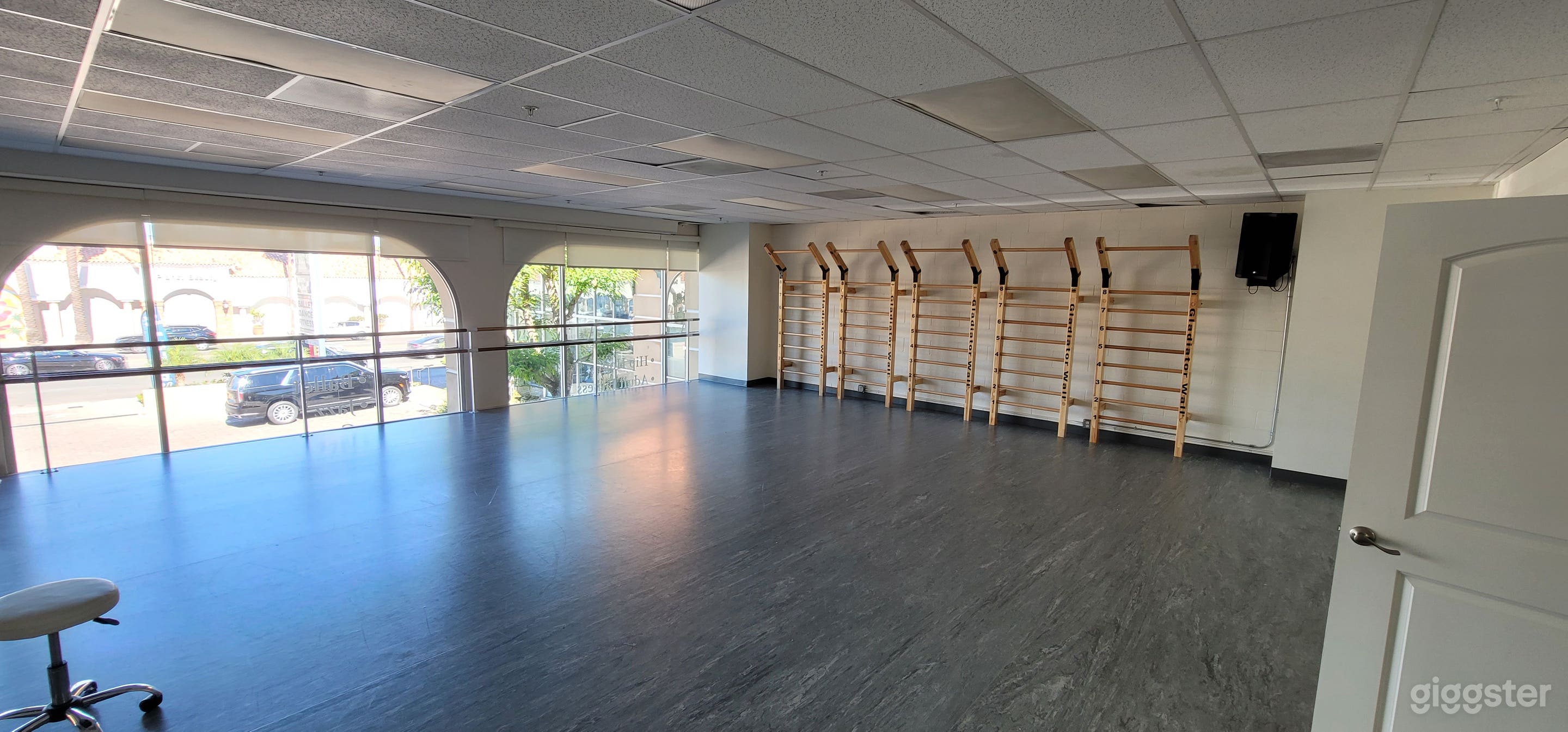 Studio D & E Open Room Facing the Fitness Wall