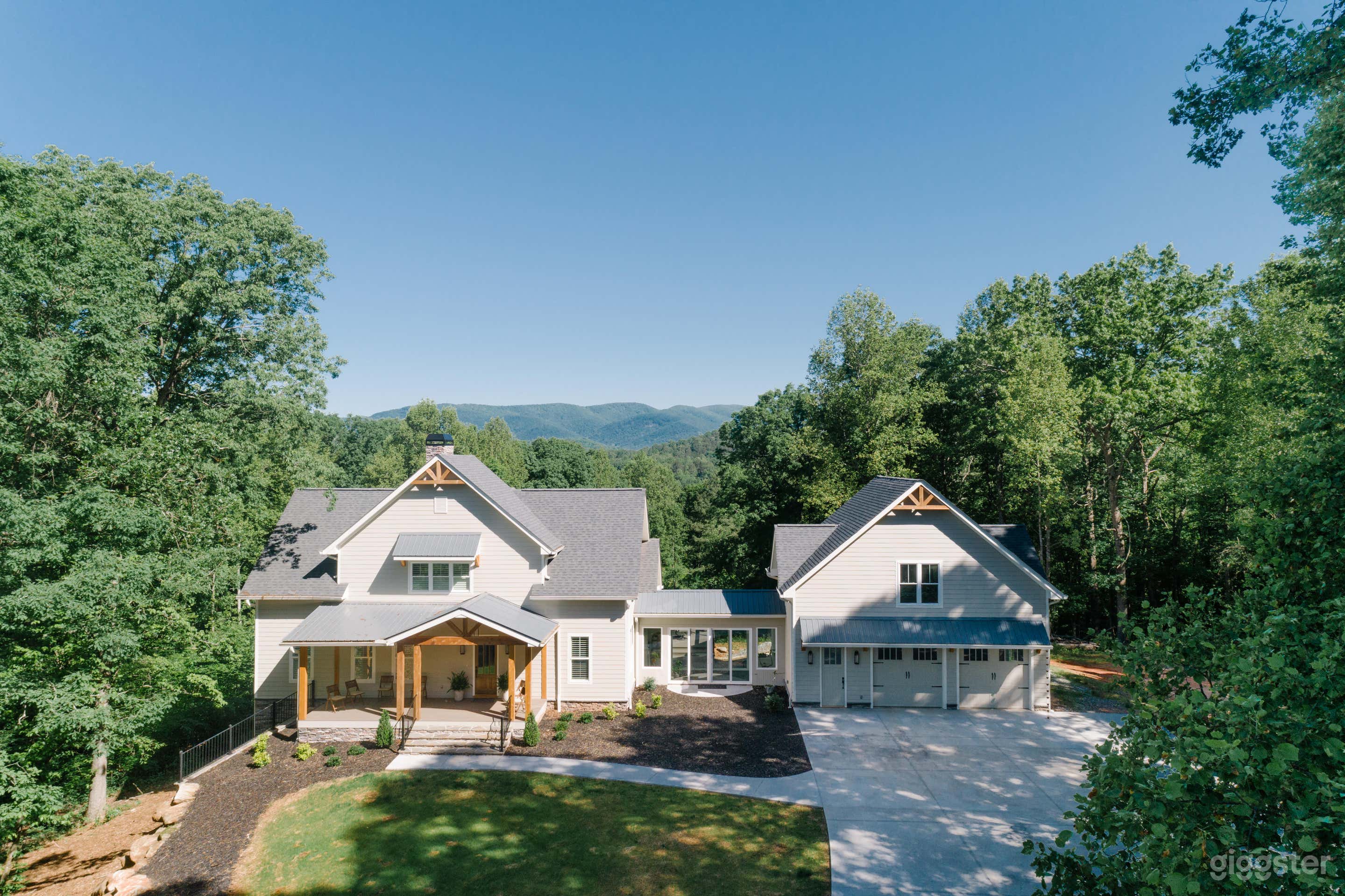 Drone View of Farm House