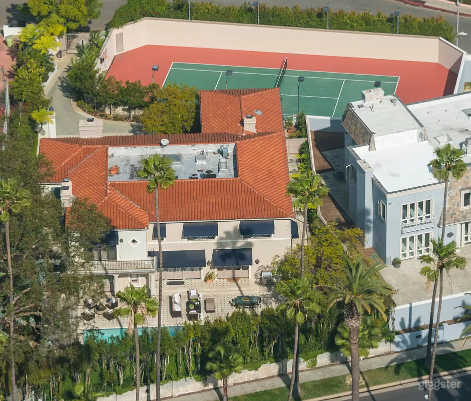 Beverly Hills Mansion with Tennis Court and Pool Photo 1