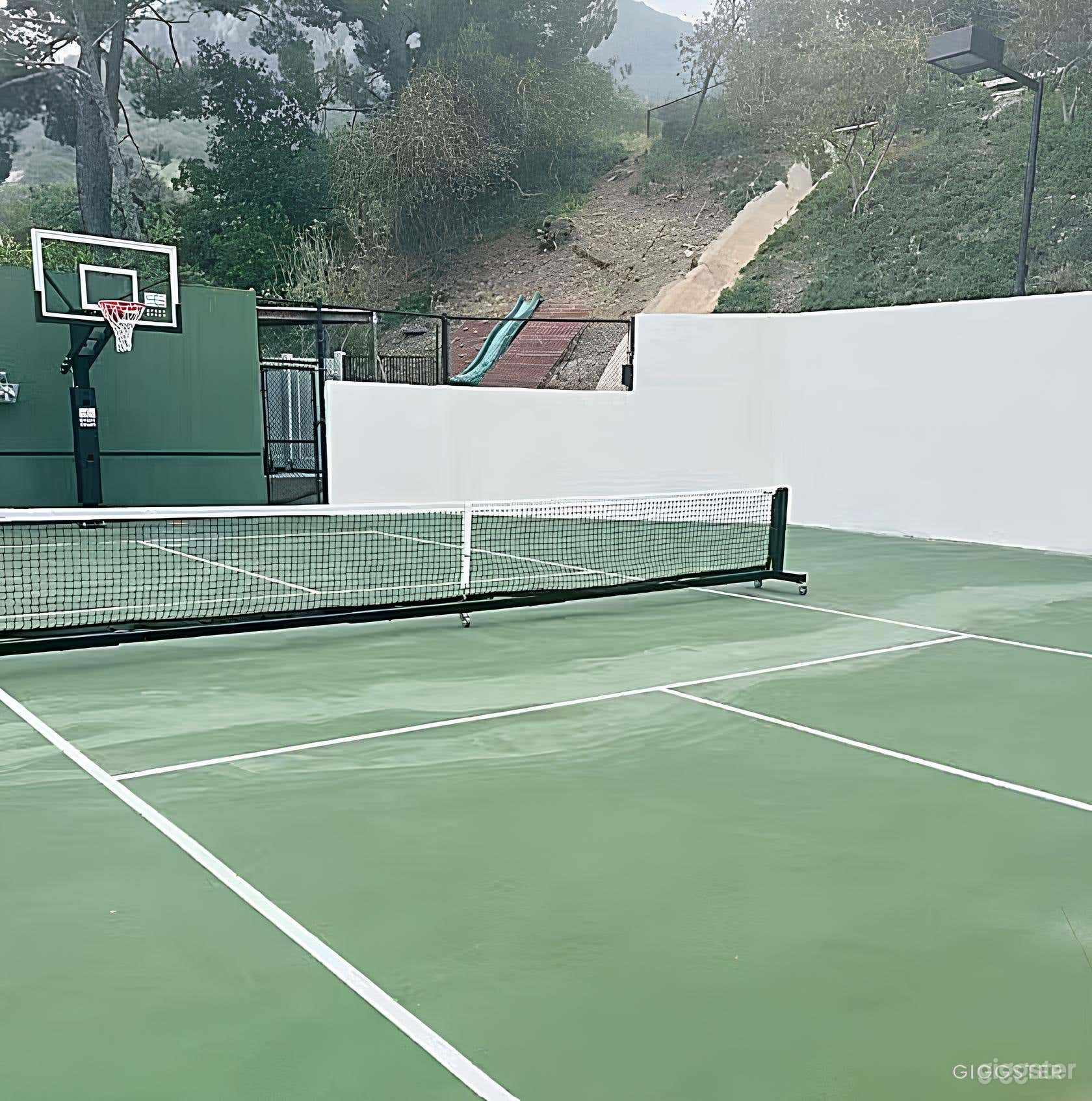 Pickleball Court amidst Verdant Settings Photo 4