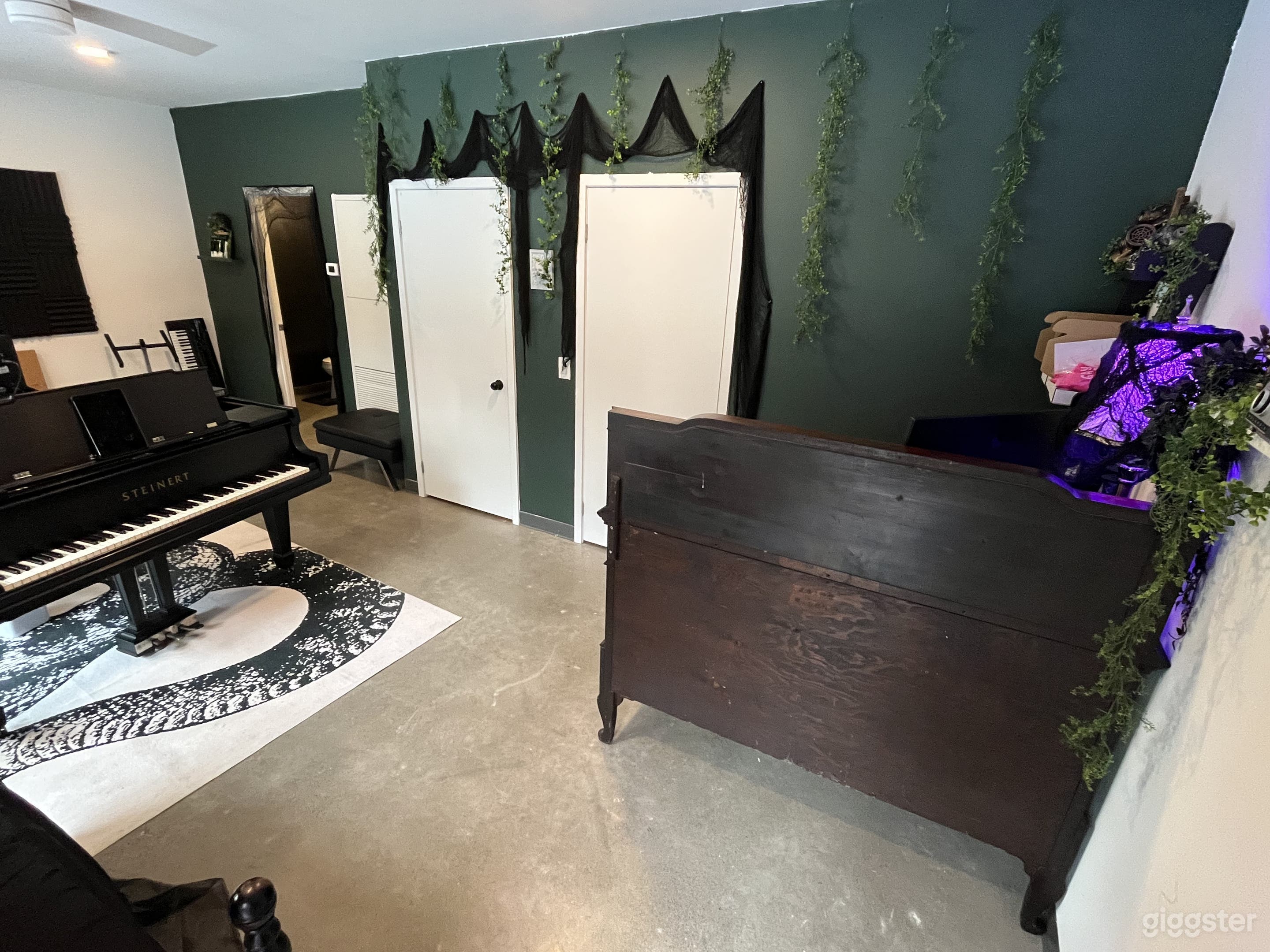 Studio view from street entrance.