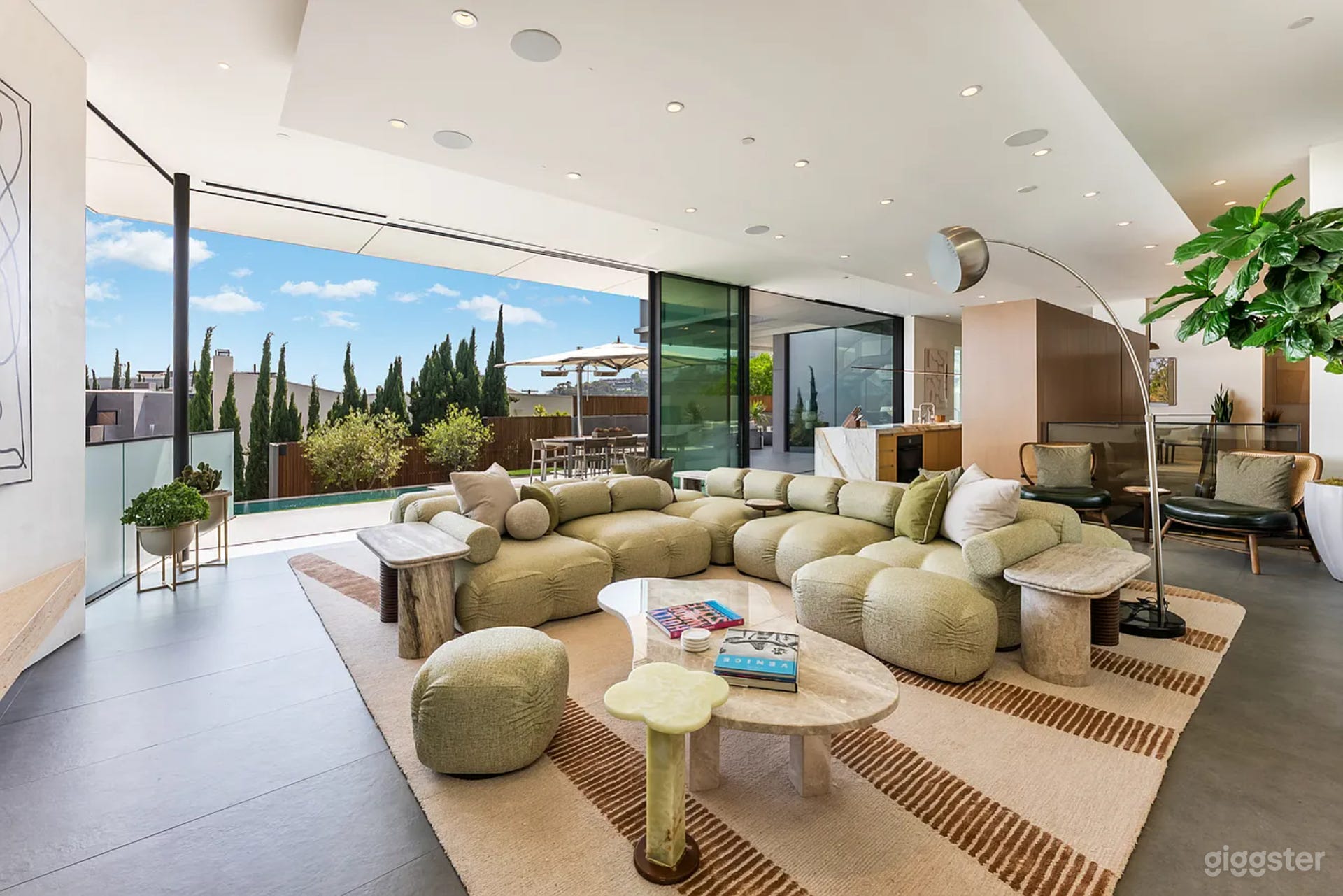Contemporary Hillside Cinema House Photo 3