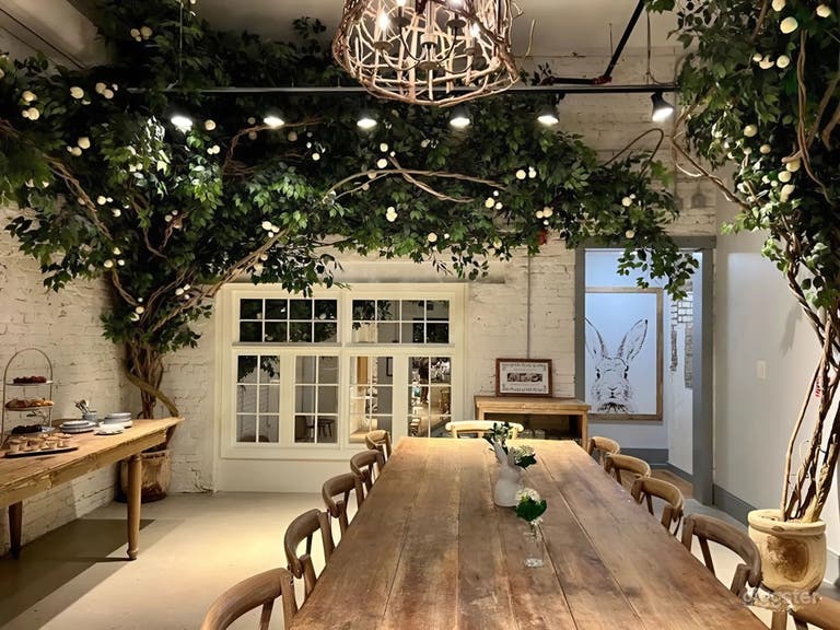  Rustic table for family style dining or beautiful food displays 