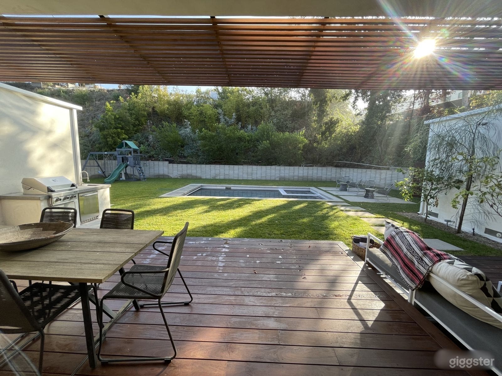 Brand new pool, spa &amp; sleek deck in hills backyard Photo 3