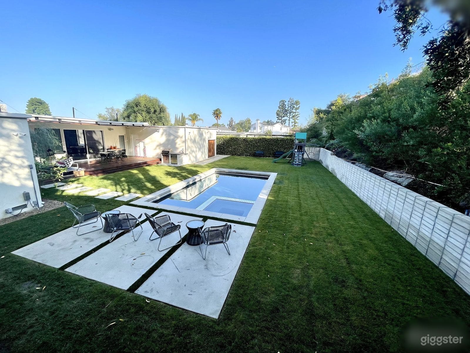 Brand new pool, spa &amp; sleek deck in hills backyard Photo 1