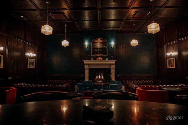  BEAUTIFUL SPEAKEASY BAR AND LOUNGE WITH FIREPLACE 