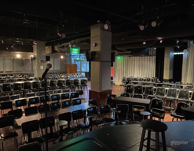 Laugh Boston Seating Professional Sound Stage Rental in Boston