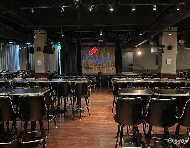 Laugh Boston Seating Professional Sound Stage Rental in Boston