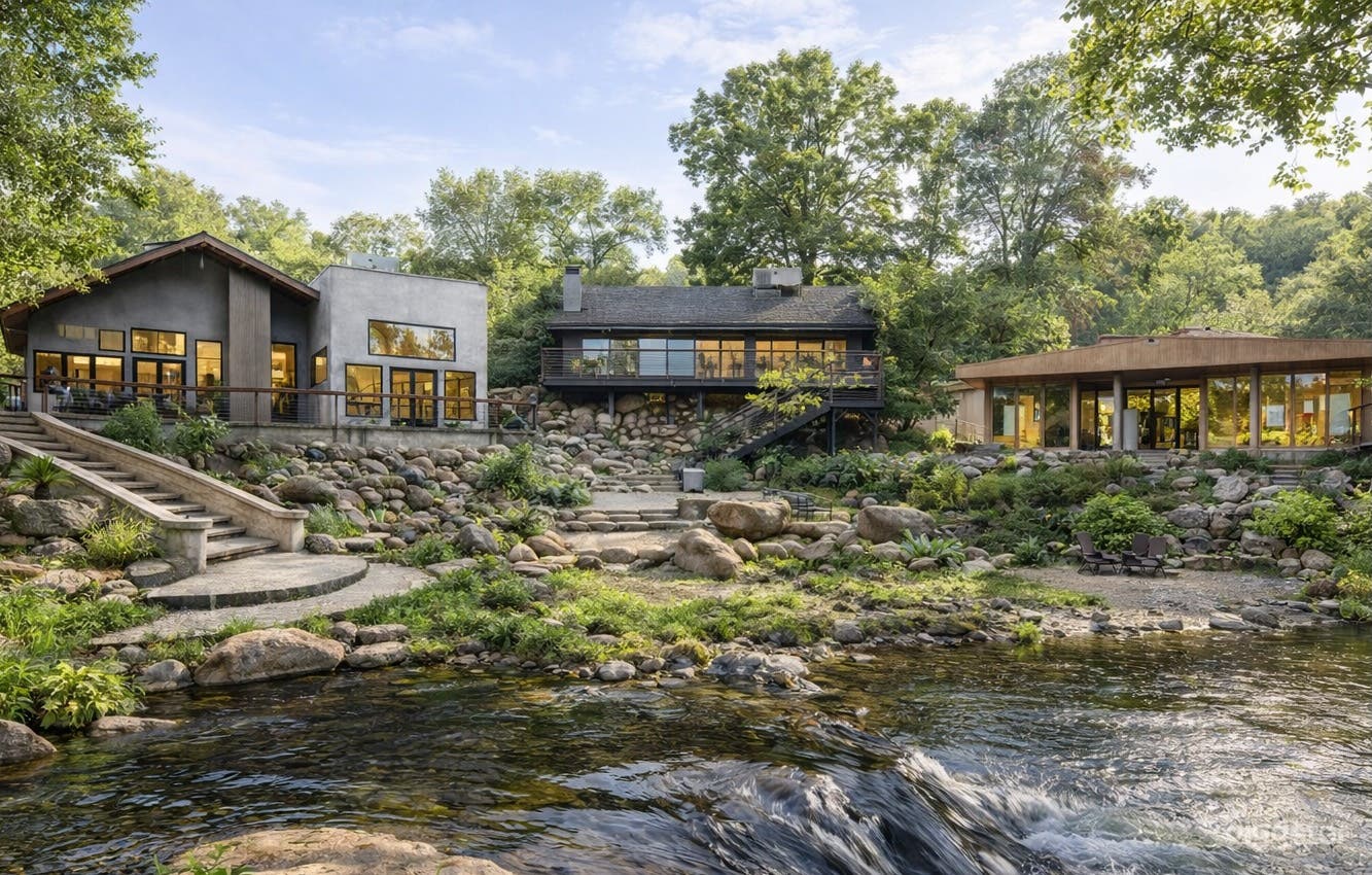 10-Acre Riverfront Estate w/ 4 Homes Near Sequoia Photo 2