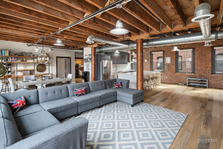   Urban Industrial Loft with Lots of Natural Light 