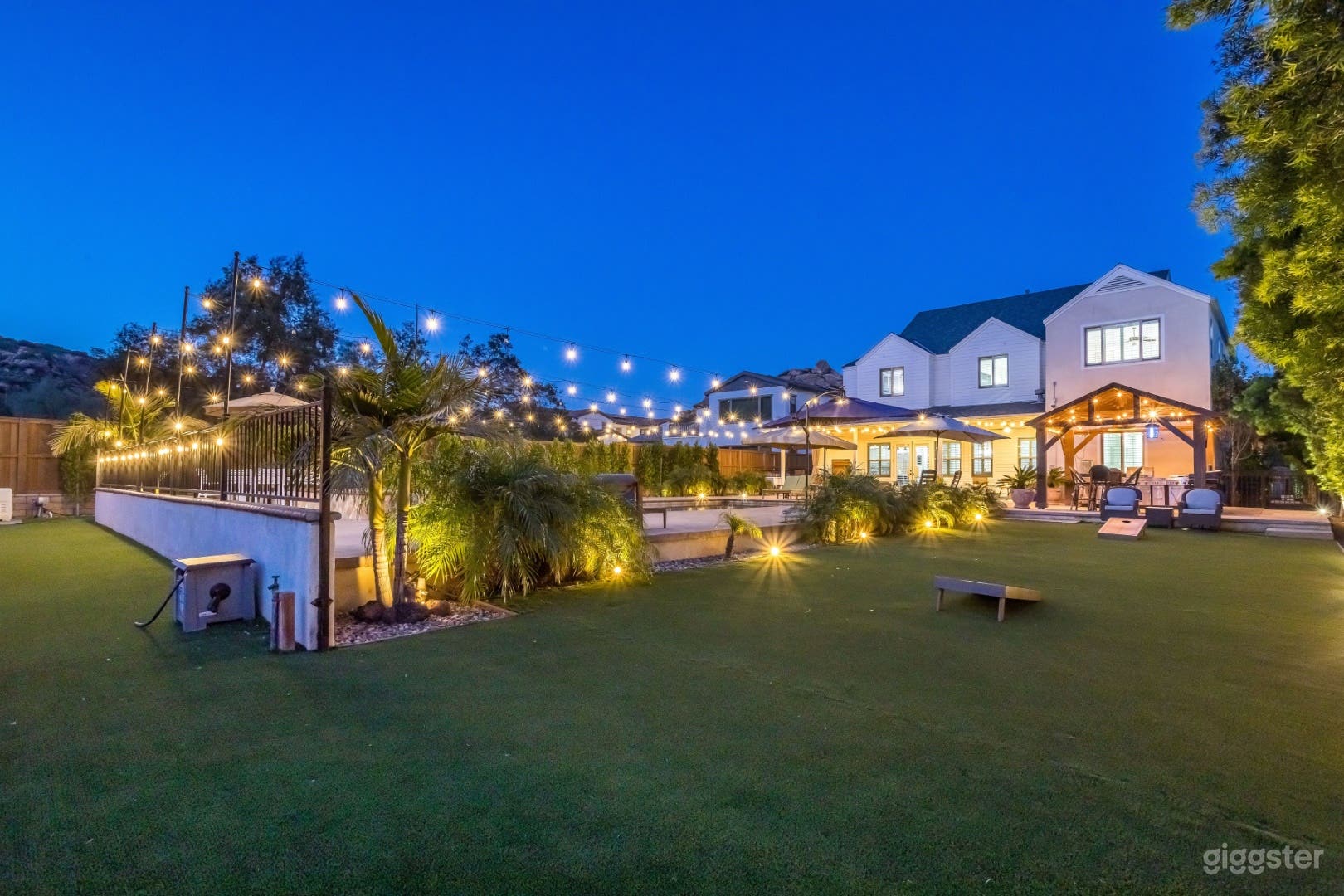 Hillside Estate Backyard | Pool, Lawn & Lights- Chatsworth Photo 2