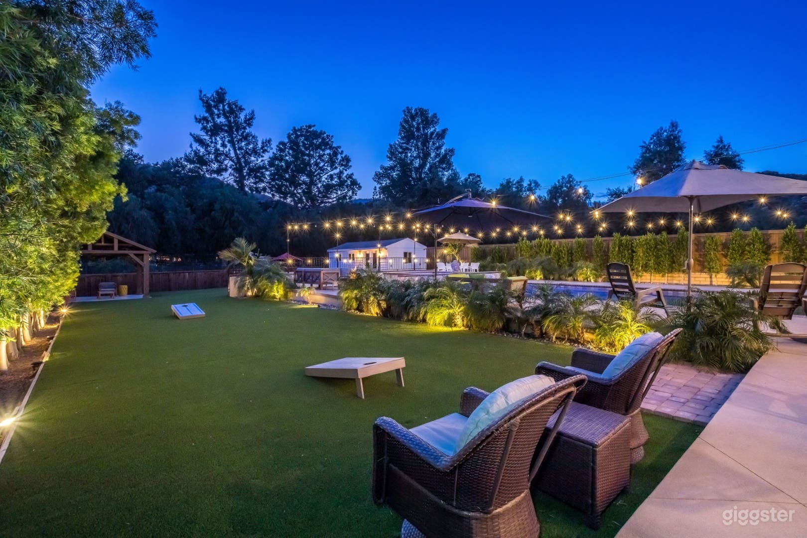 Hillside Estate Backyard | Pool, Lawn & Lights- Chatsworth Photo 3