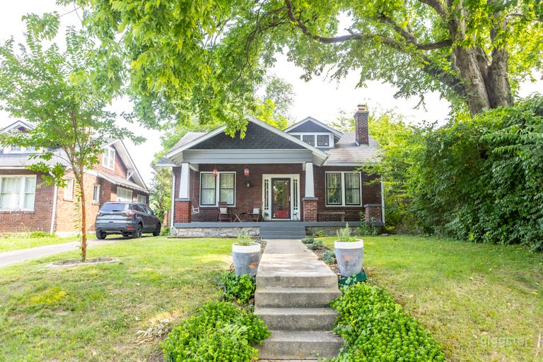  1925 Craftsman Bungalow - original brick, covered porch, porch swing 