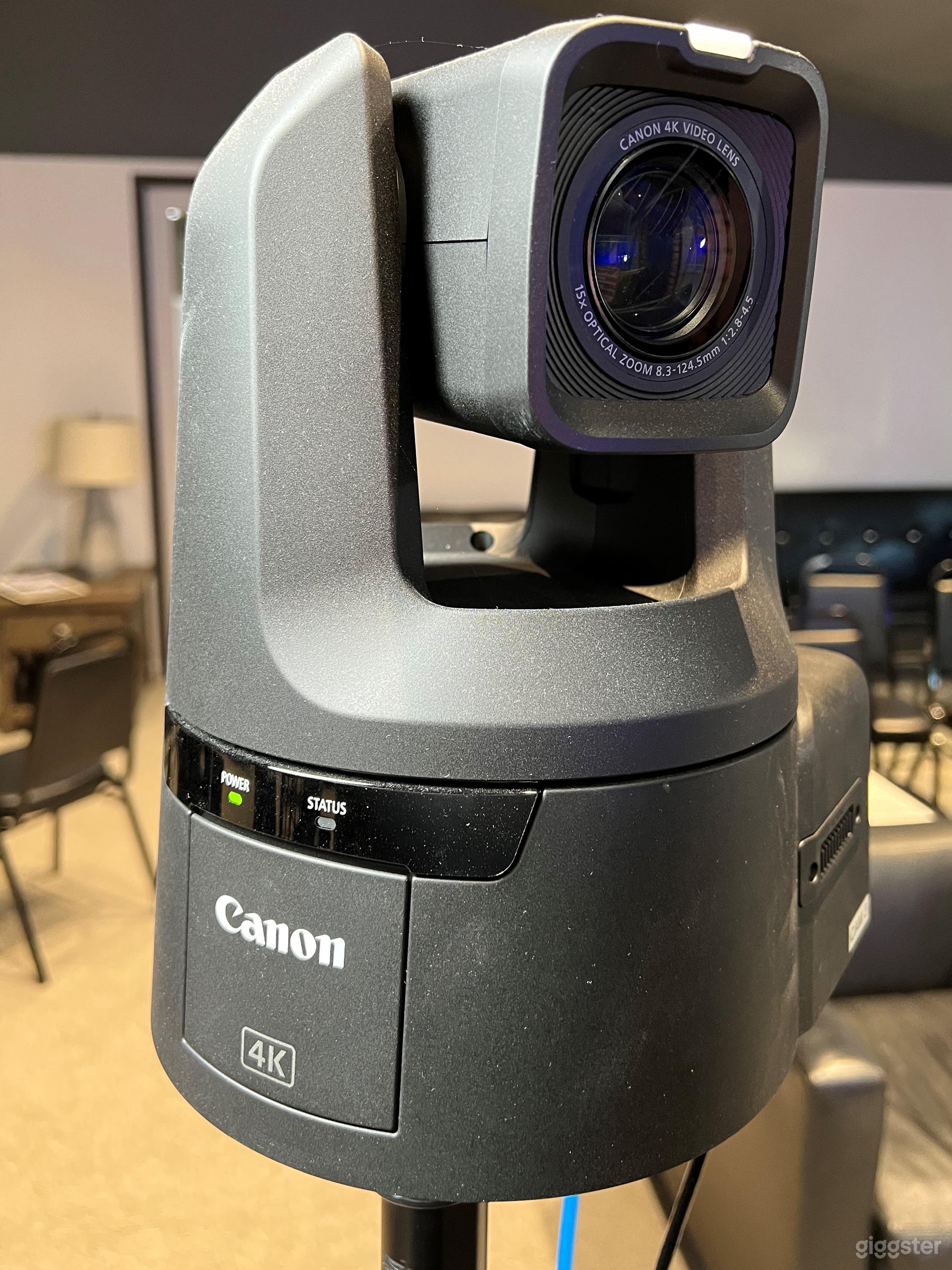 3 Canon PTZ 4K cameras