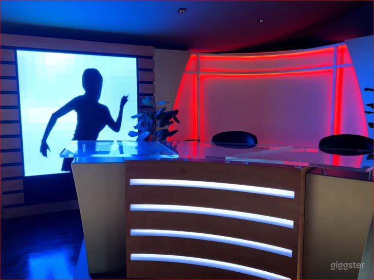  Set with various lighting LED wall image. 