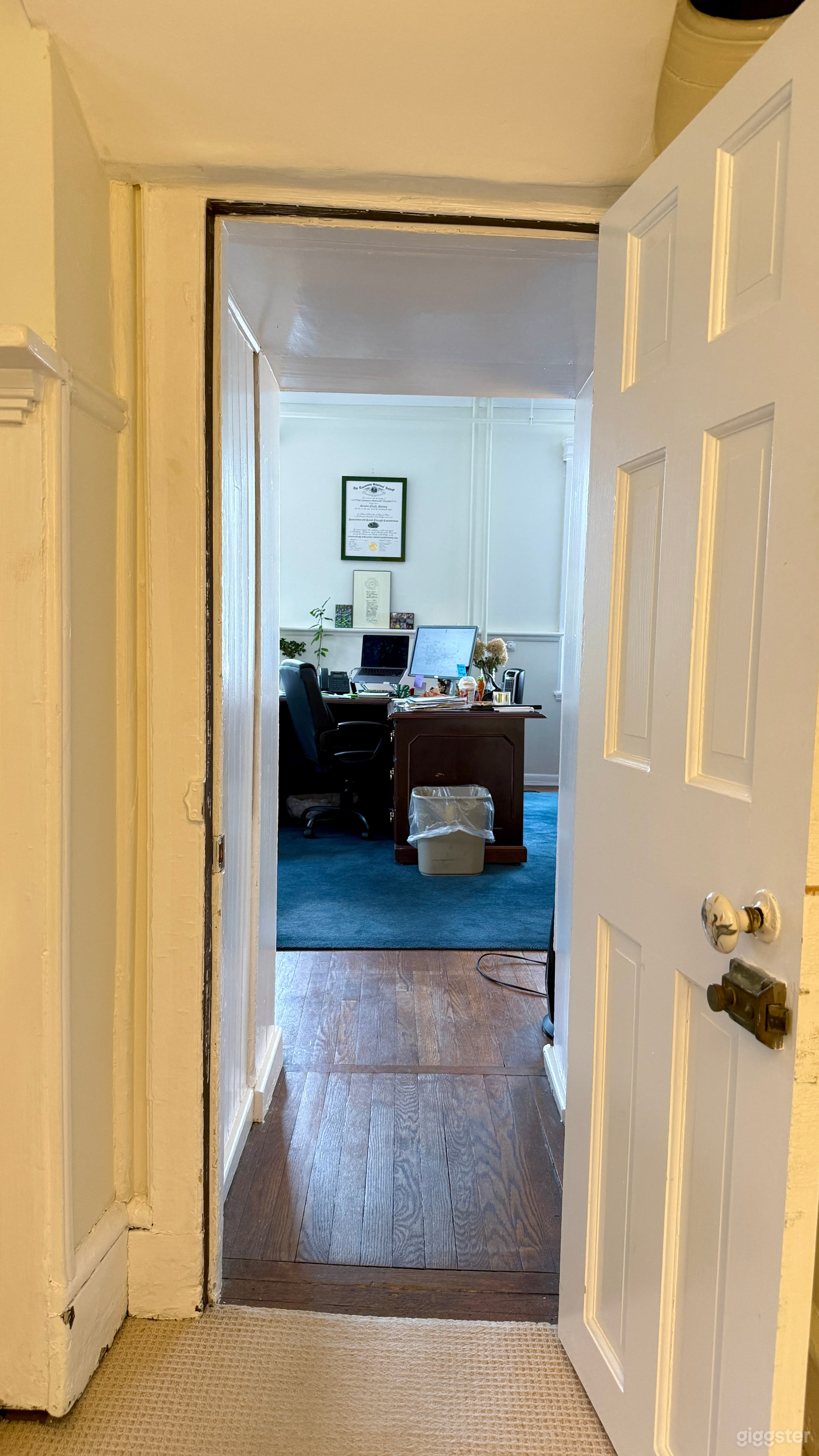Tastefully Furnished Office with Great Light &amp; Outside Door Photo 4