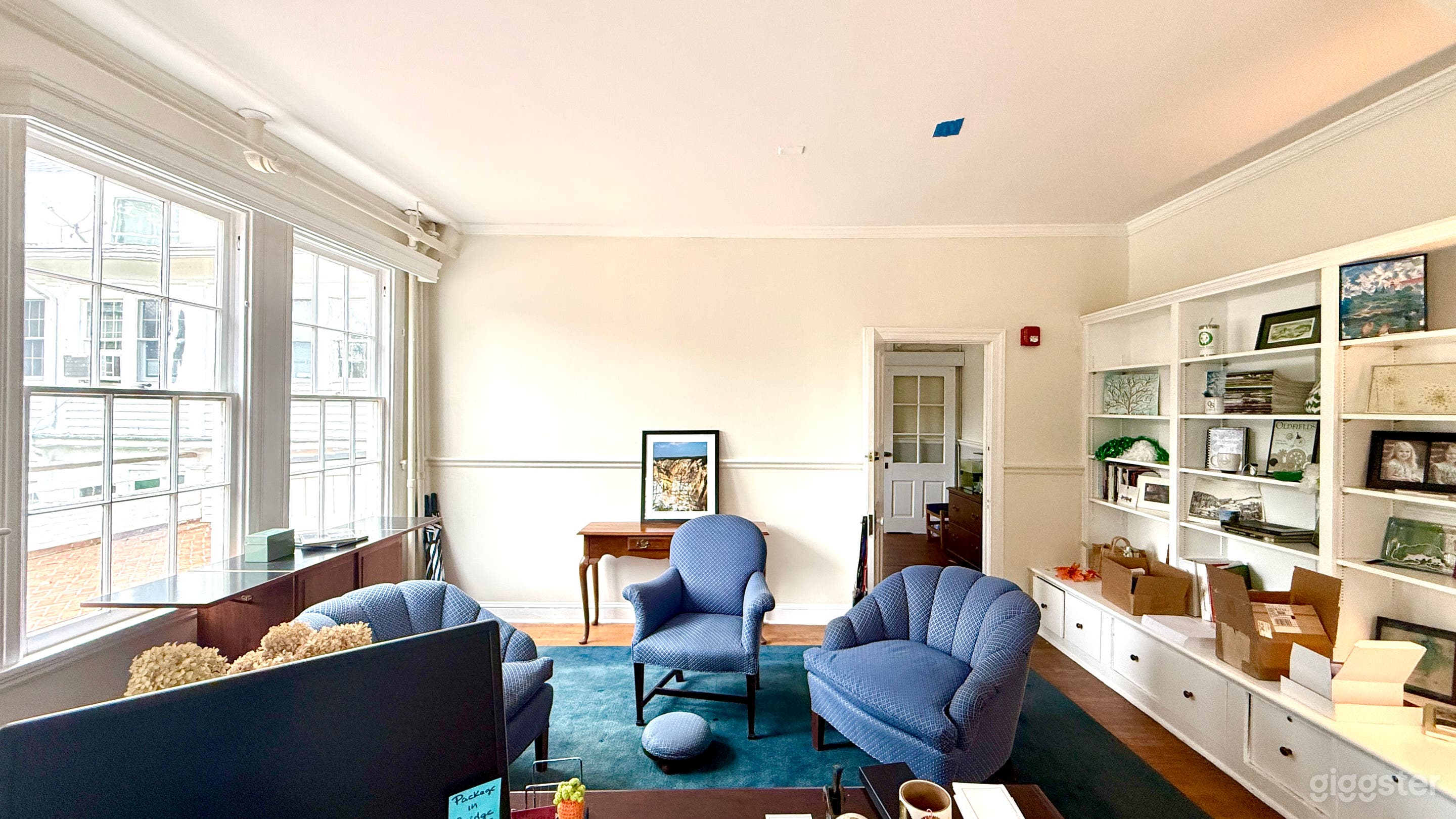 Tastefully Furnished Office with Great Light &amp; Outside Door Photo 3