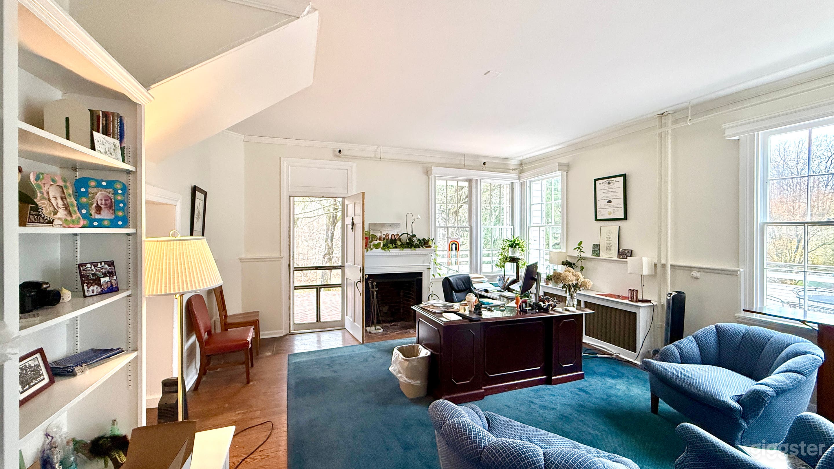 Tastefully Furnished Office with Great Light &amp; Outside Door Photo 1