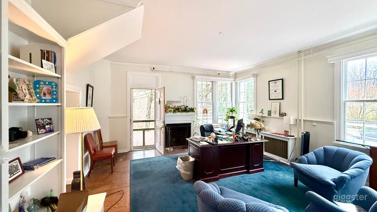  Tastefully Furnished Office with Great Light & Outside Door 