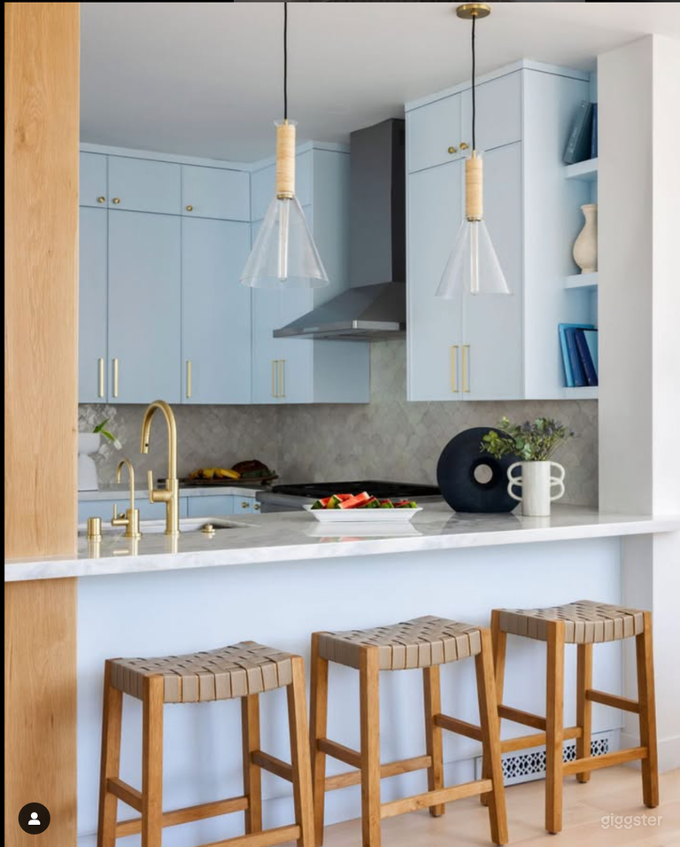  Bright & Airy Coastal Kitchen with Luxury Details  