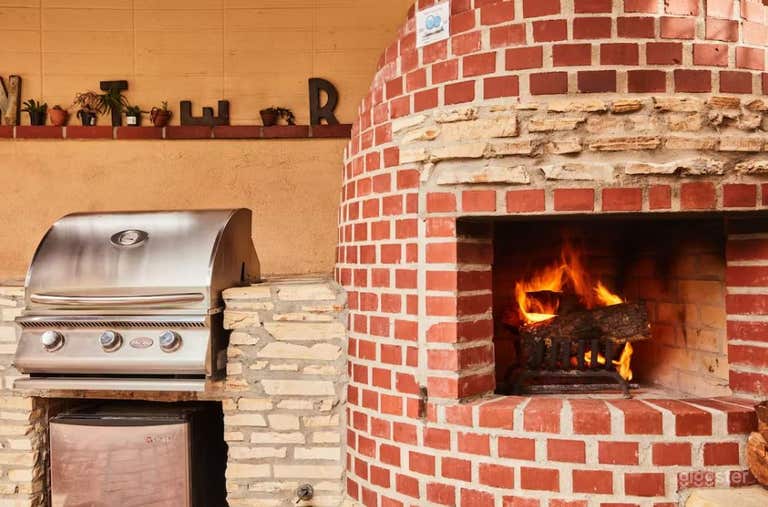  Custom Built BBQ and Outdoor Fireplace 