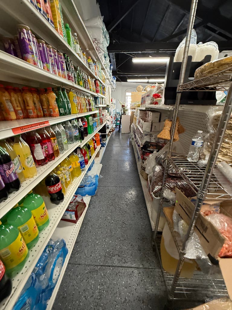  Neighborhood Market with Aisles, Counter & Retro Vibe 