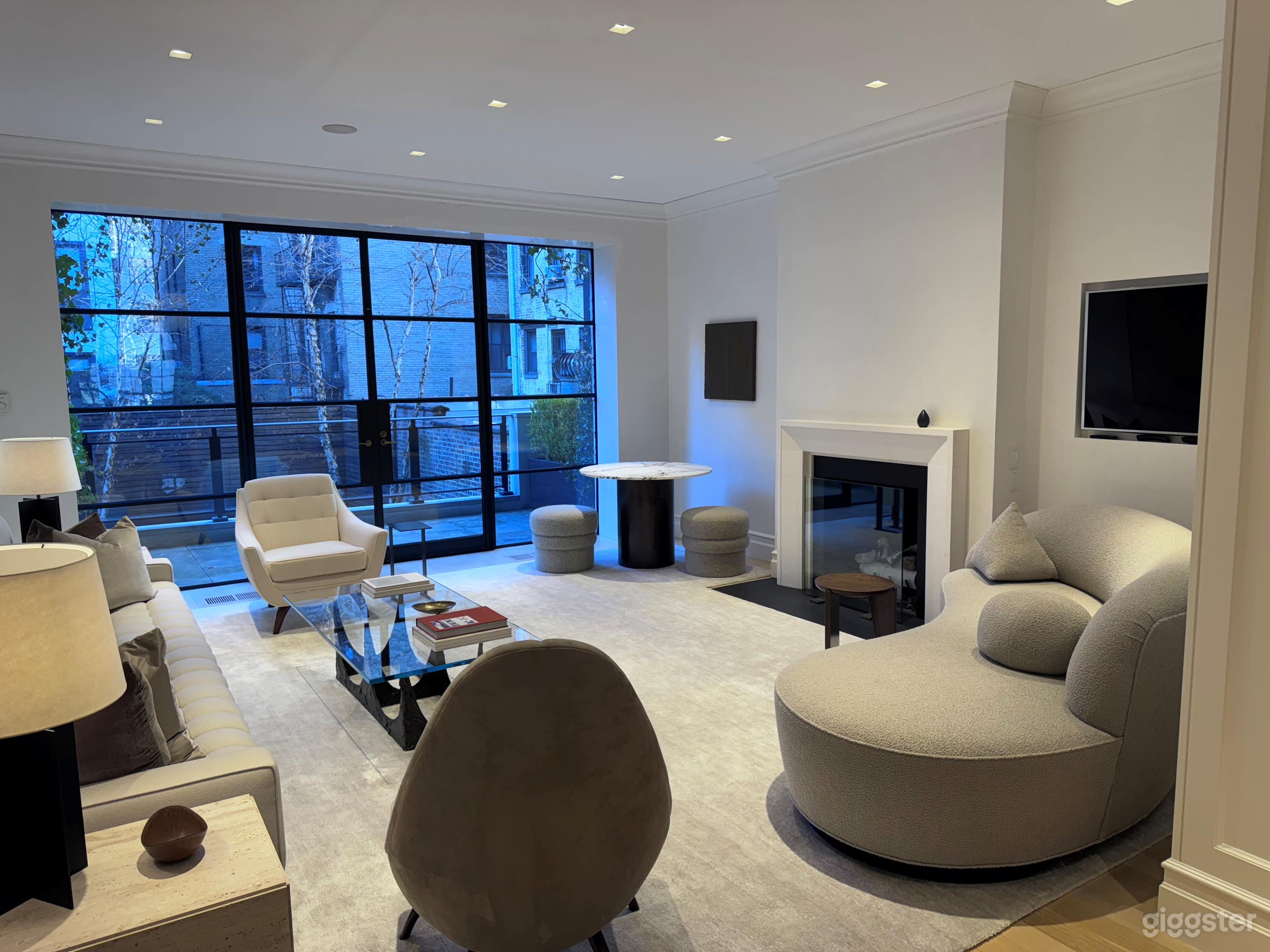 open living room / dining room floor with balcony overlooking rear garden