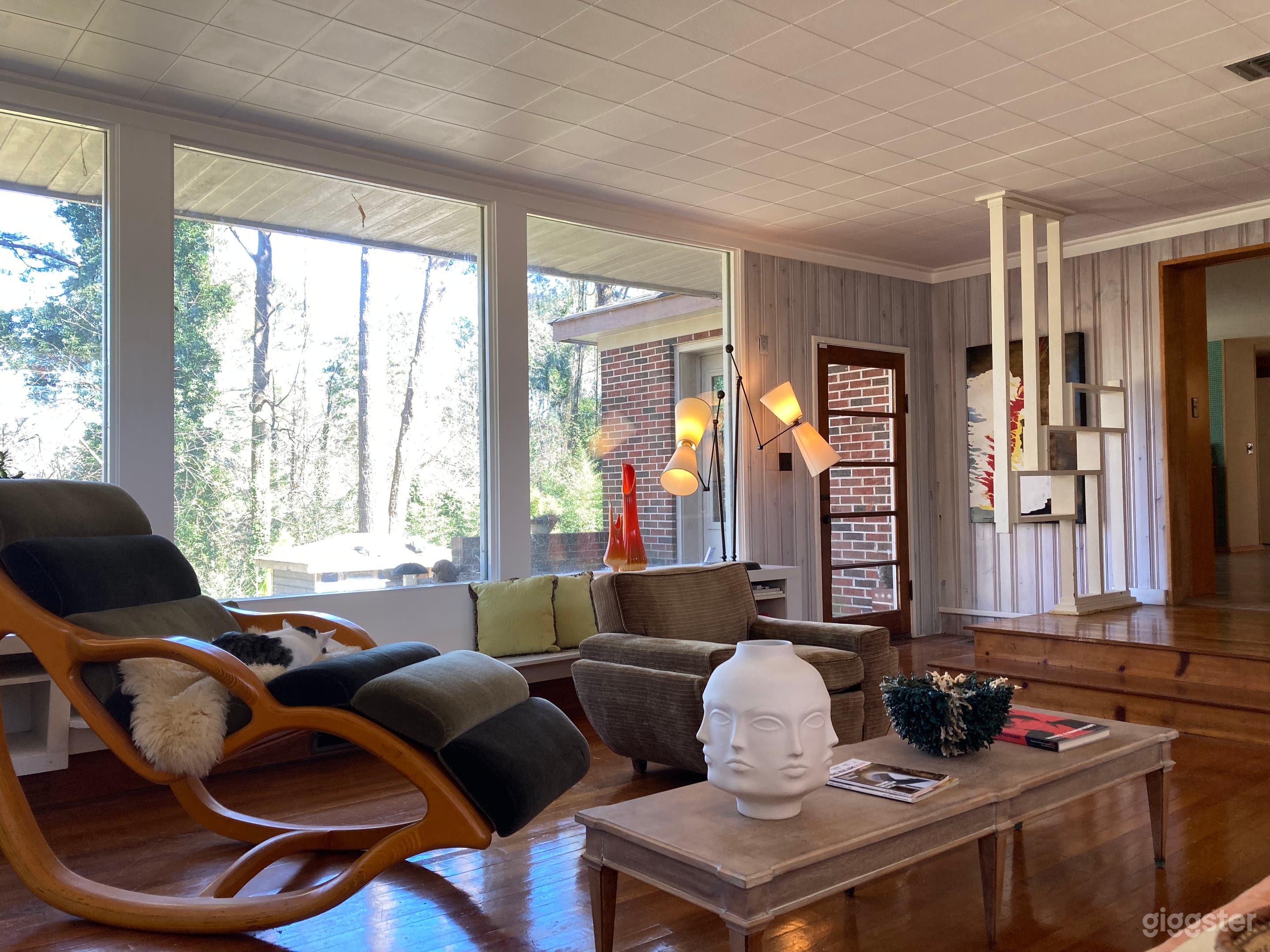 Mid century modern in the woods. Photo 2