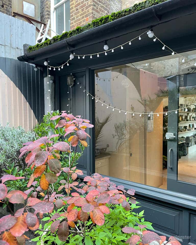  View of the back of the shop from the courtyard 