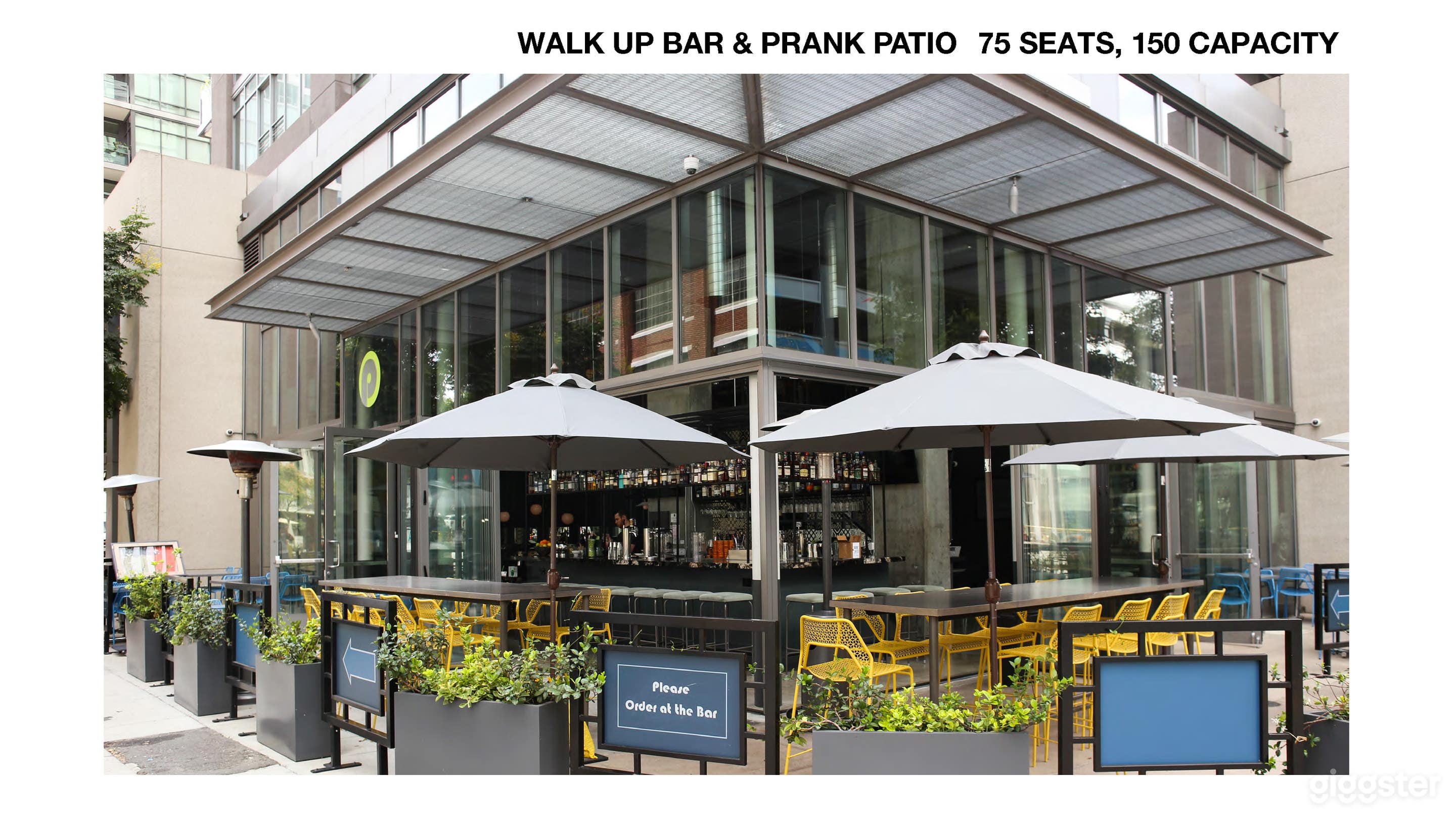 Outdoor / Indoor and a one-of-a-kind space great for small events and commercial larger buyouts