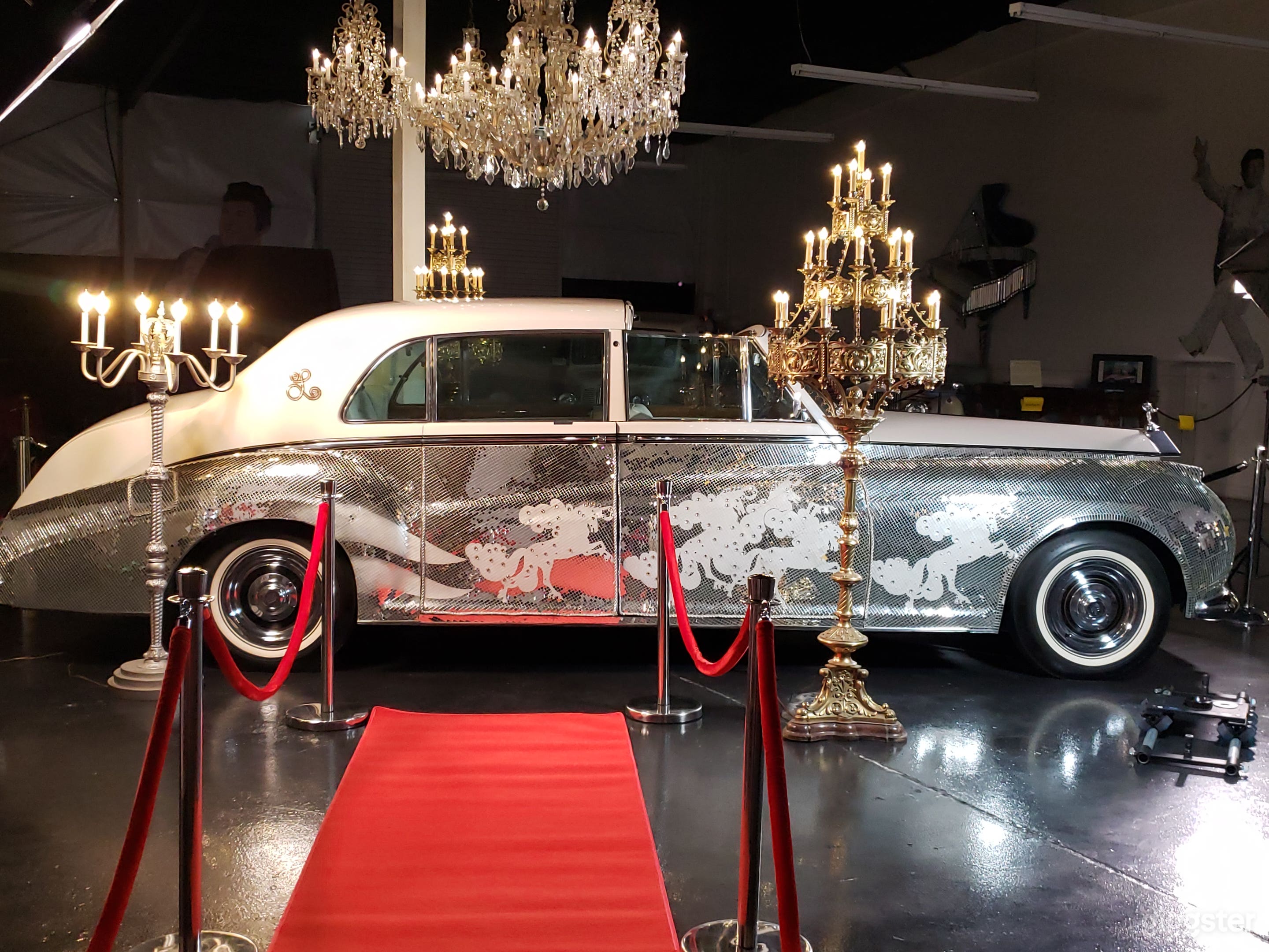 Liberace's 1961 Rolls Royce Limo, in which he rode on to stage nightly in Las Vegas.