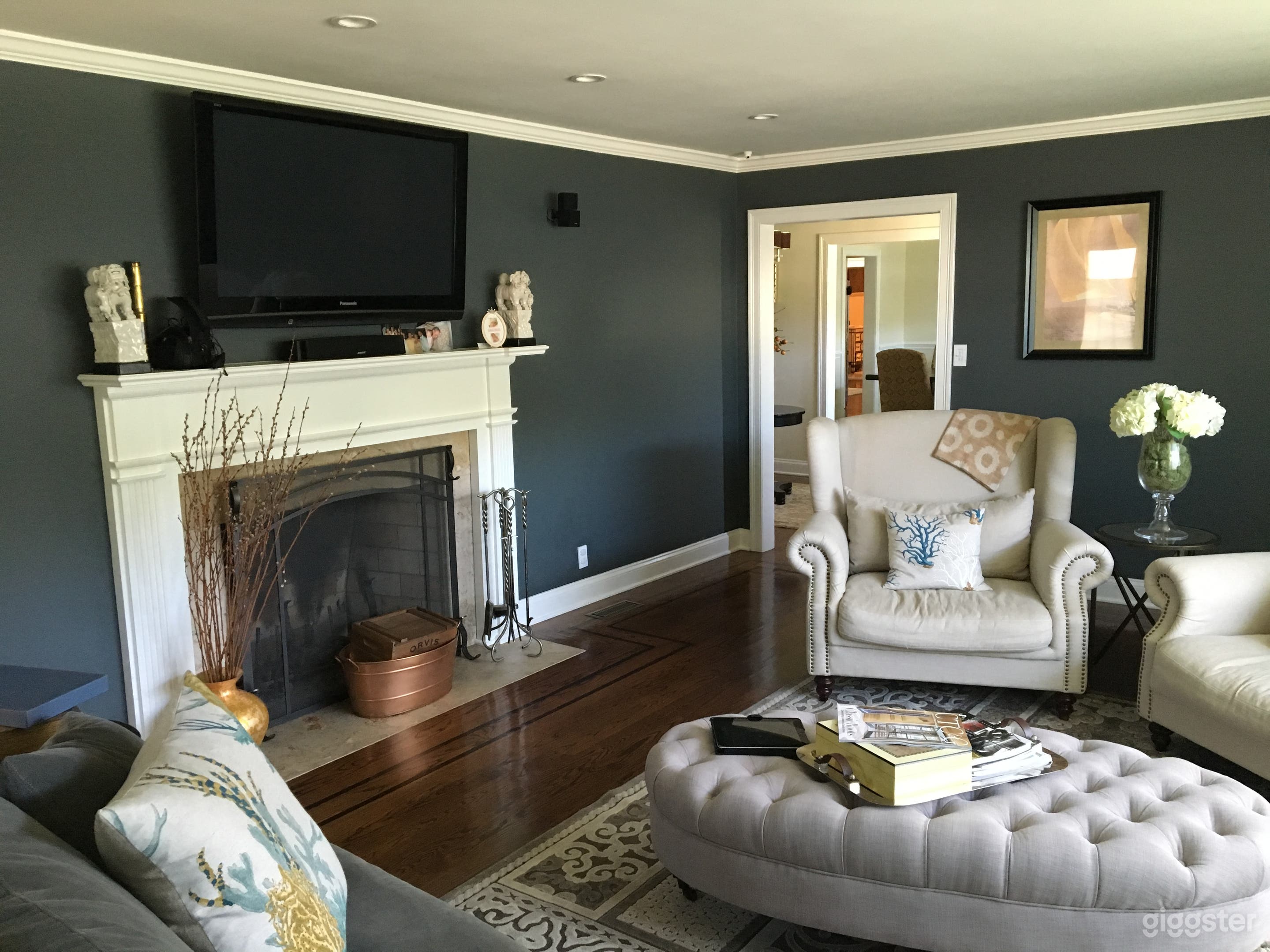 Warm, rich living room