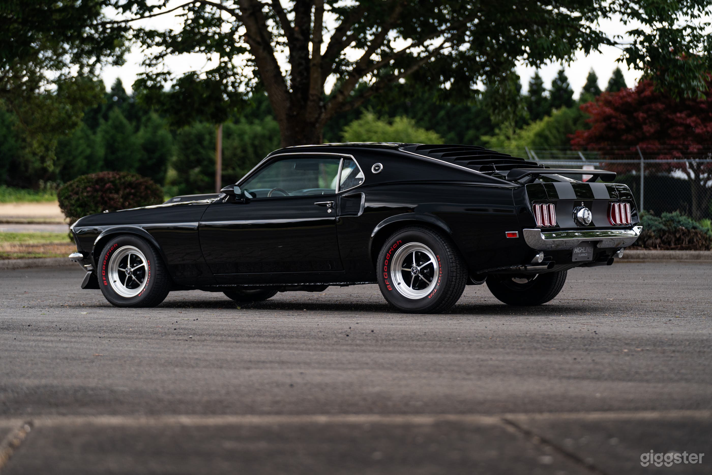 1969 Black Mustang Fastback – Classic American Icon for Film Photo 2