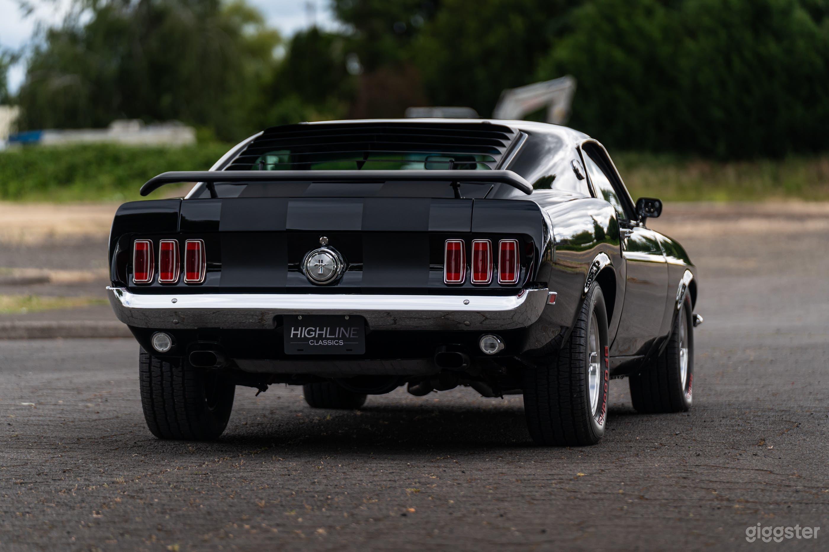 1969 Black Mustang Fastback – Classic American Icon for Film Photo 3